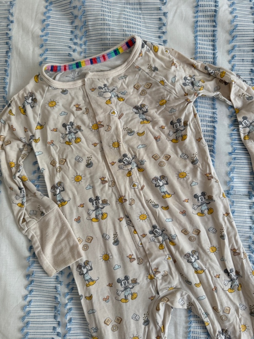 Magnetic Me Beige Mickey Mouse All-Over Print Sleep Sack with Yellow Accents
